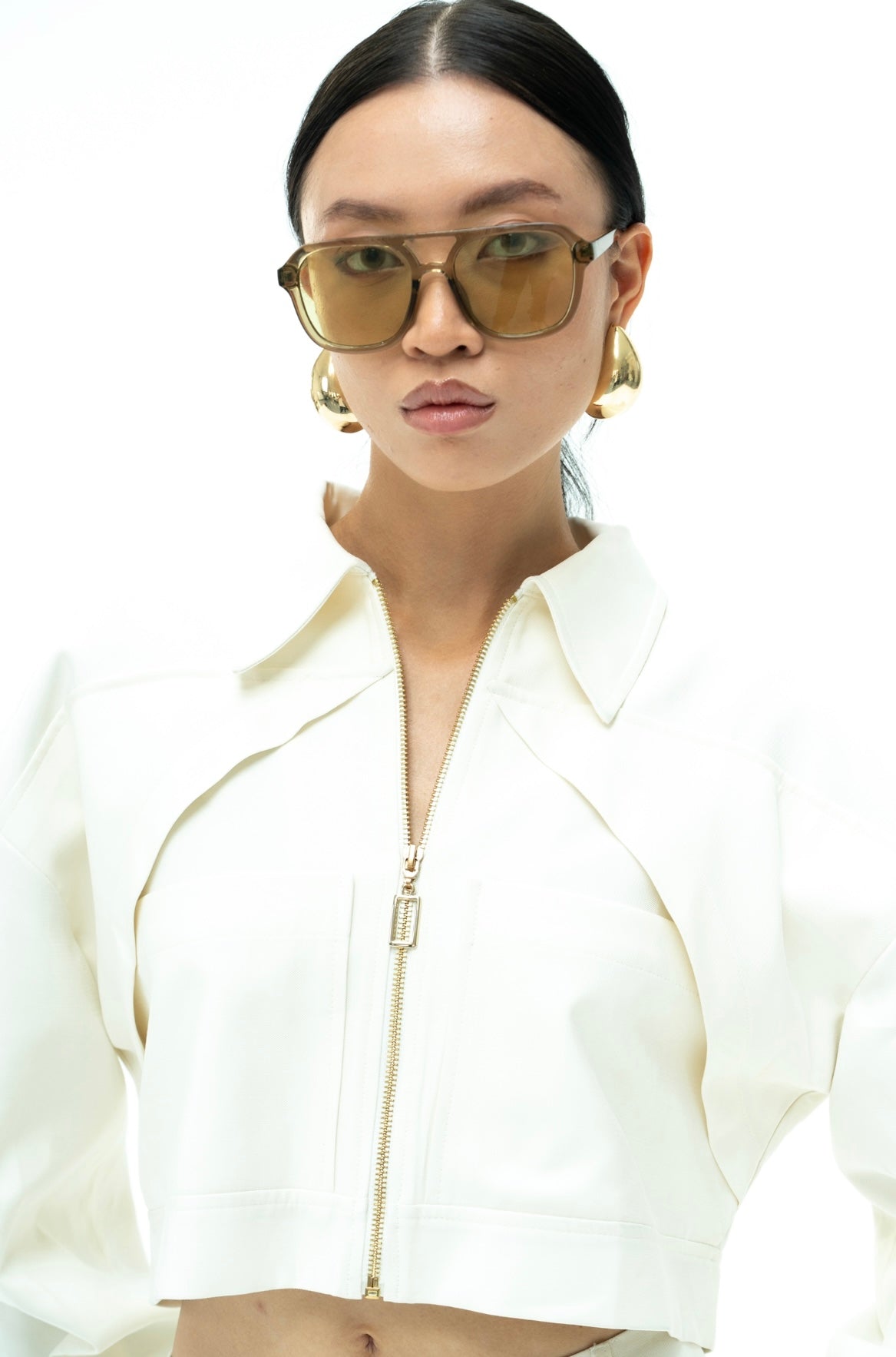 NOVA Cropped Zip Jacke