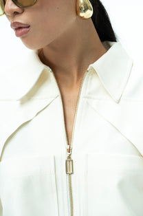 NOVA Cropped Zip Jacke