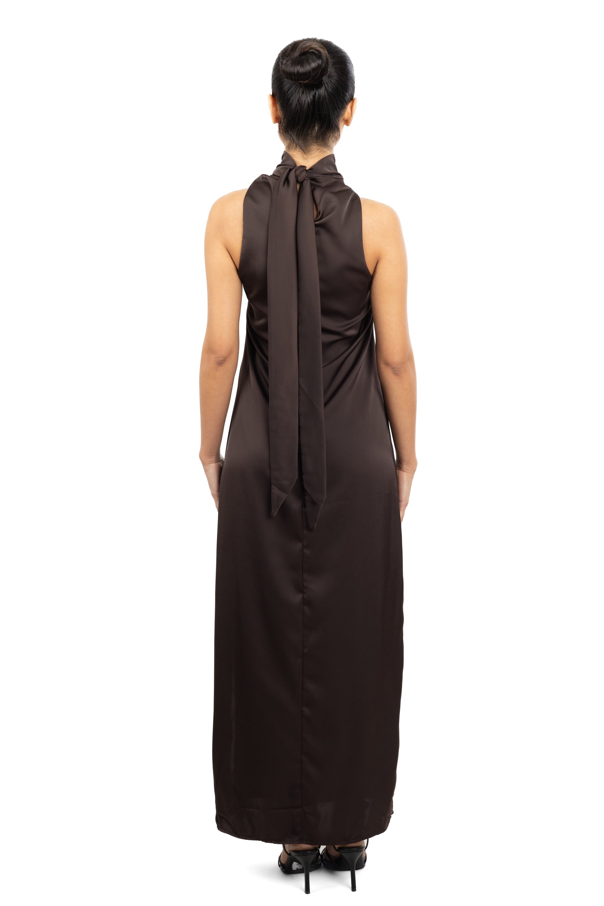 MOCHA High-Neck Dress